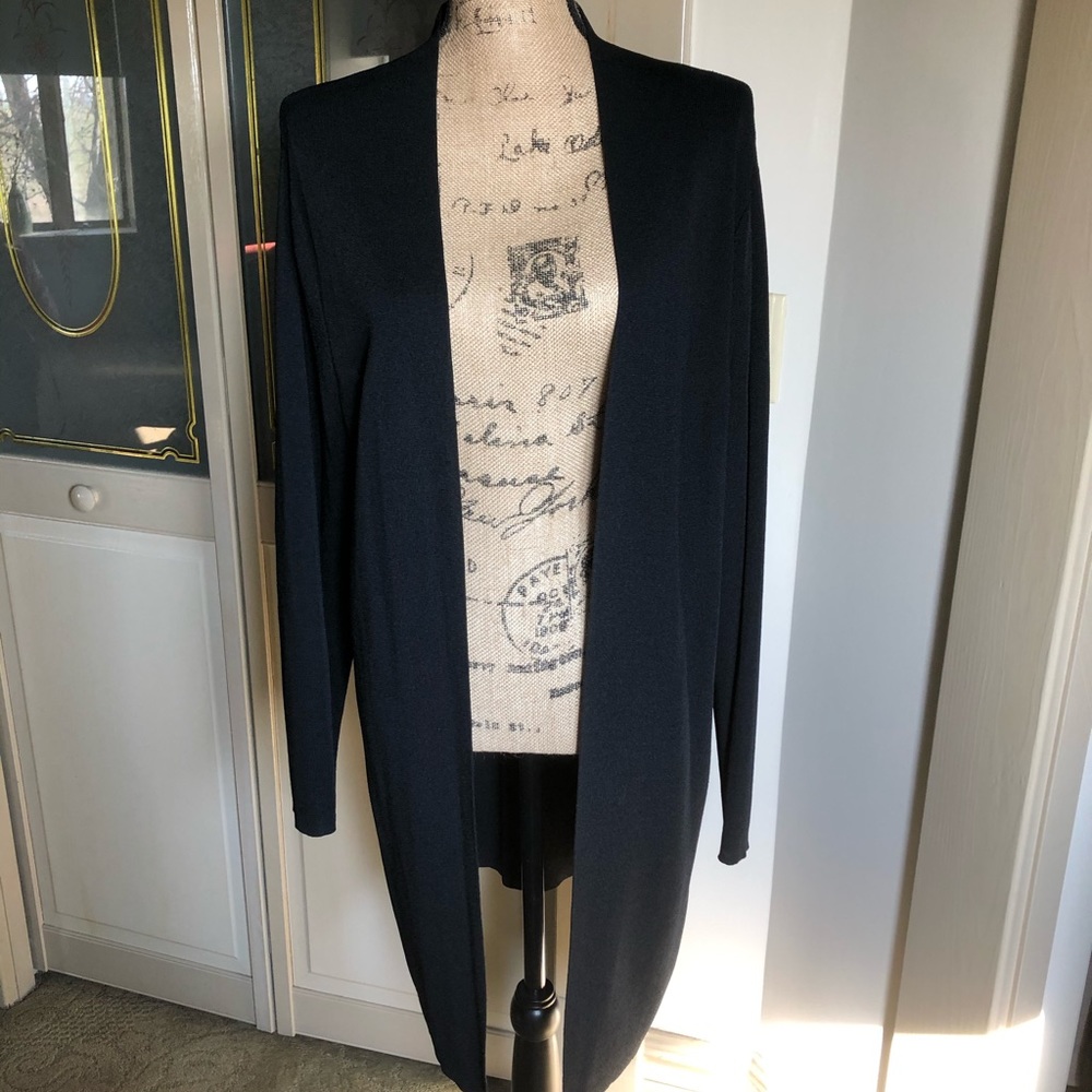 Womens Beautiful Black Sz Lg Cardigan
